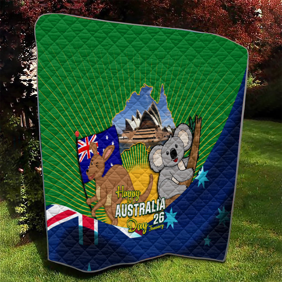 Australia Day Quilt 2024 Proud To Be Australian National Color - Vibe Hoodie Shop