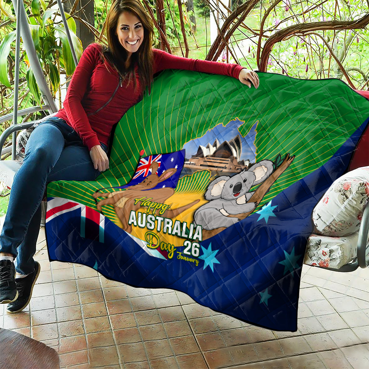 Australia Day Quilt 2024 Proud To Be Australian National Color - Vibe Hoodie Shop