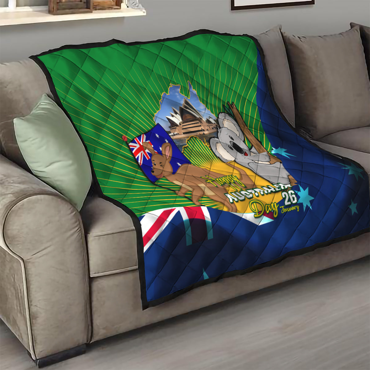 Australia Day Quilt 2024 Proud To Be Australian National Color - Vibe Hoodie Shop