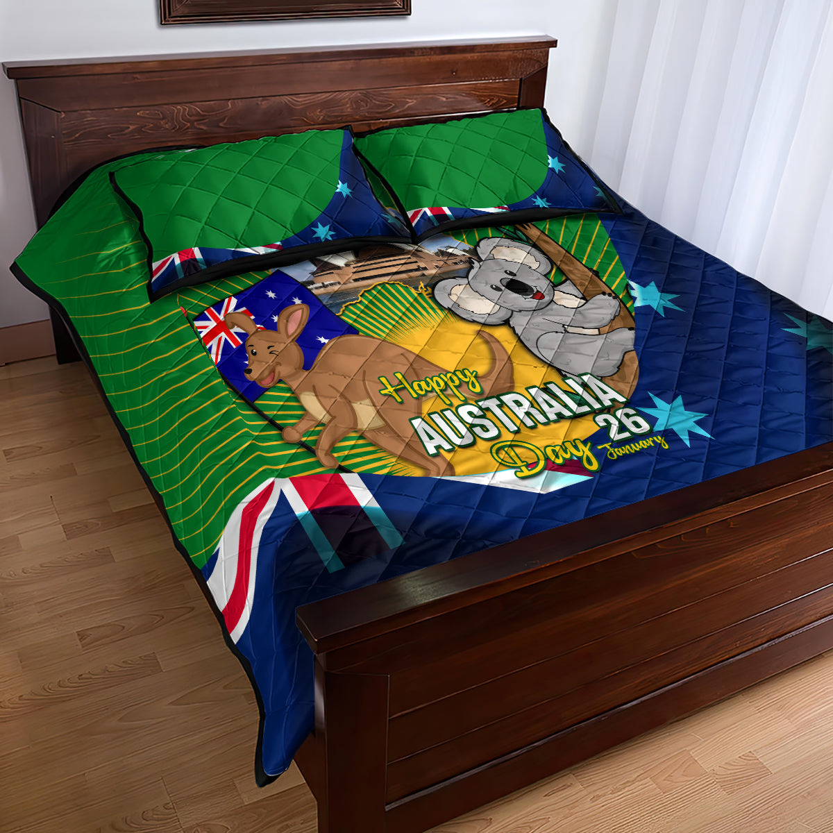 Australia Day Quilt Bed Set 2024 Proud To Be Australian National Color - Vibe Hoodie Shop