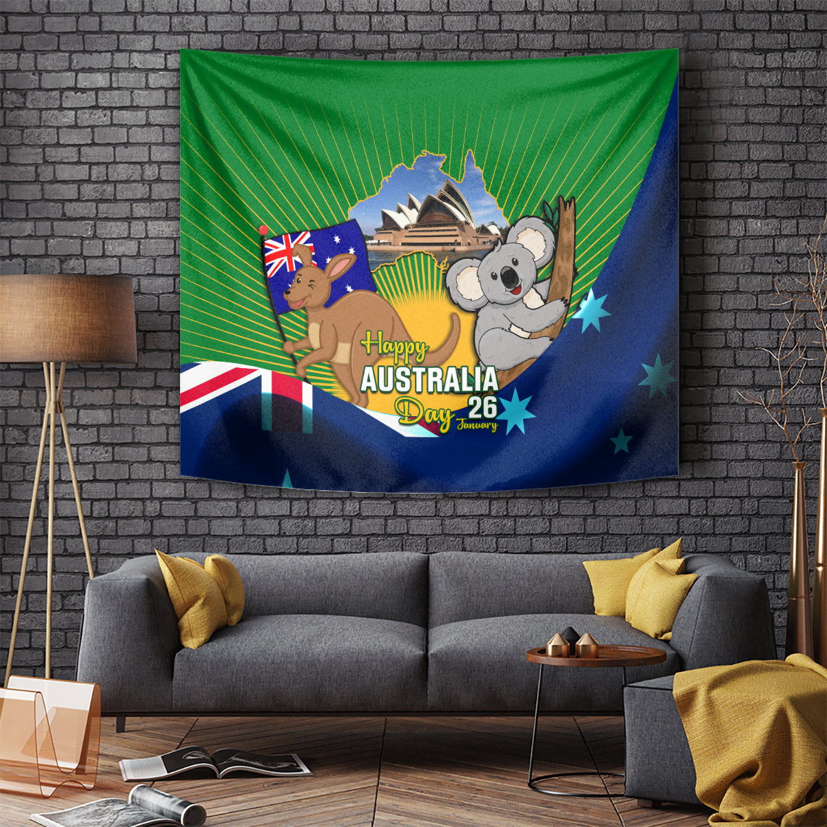 Australia Day Tapestry 2024 Proud To Be Australian National Color - Vibe Hoodie Shop