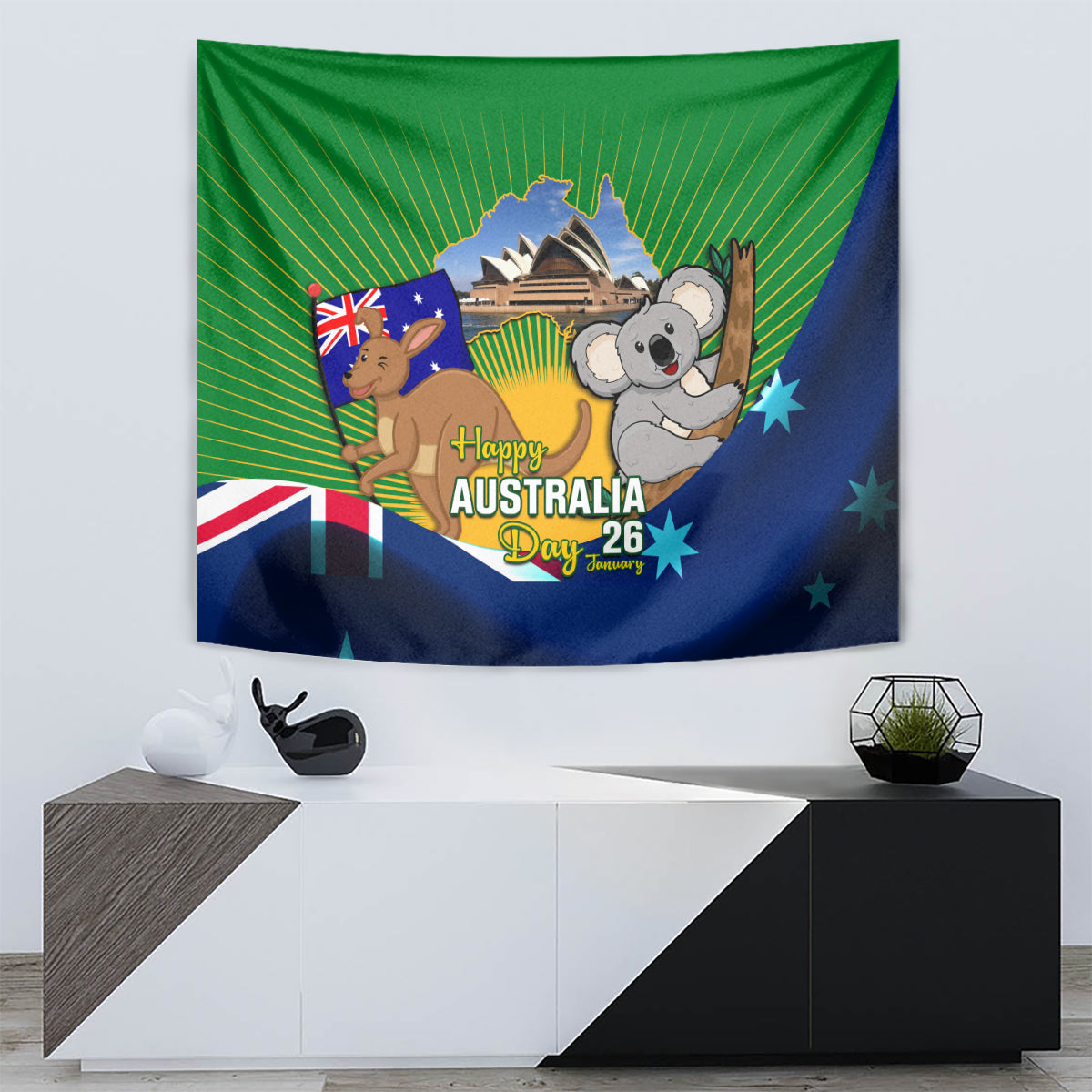 Australia Day Tapestry 2024 Proud To Be Australian National Color - Vibe Hoodie Shop