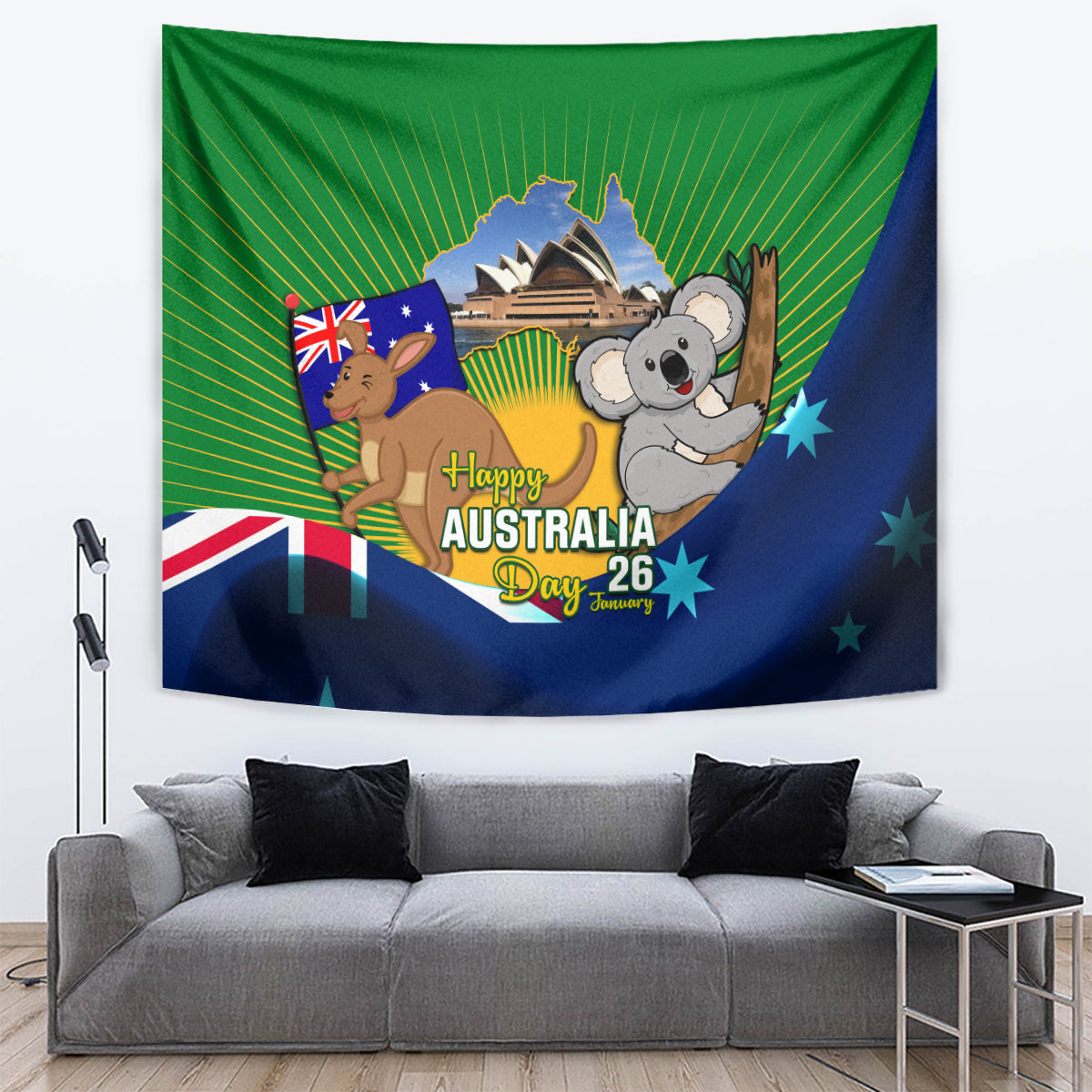 Australia Day Tapestry 2024 Proud To Be Australian National Color - Vibe Hoodie Shop