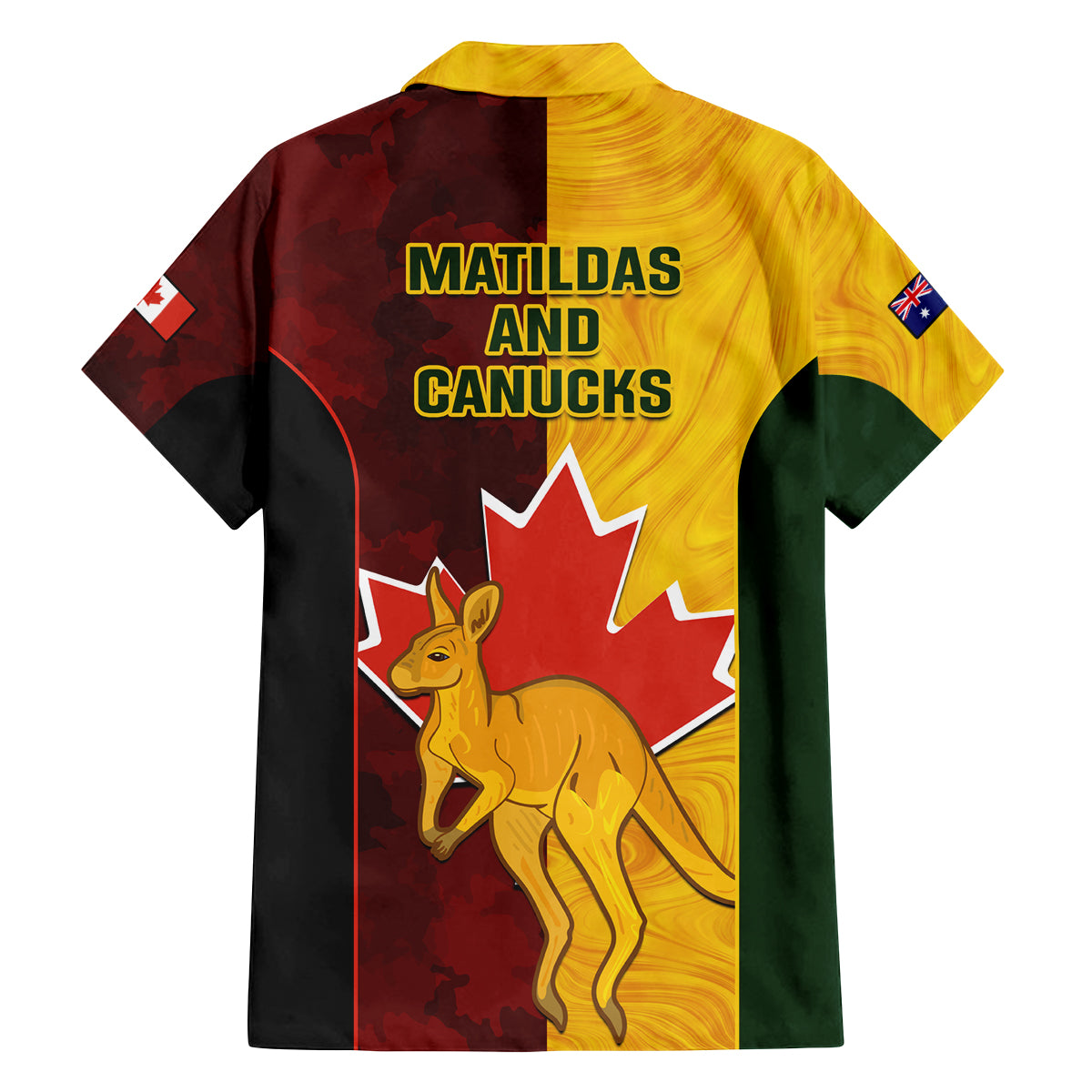 australia-and-canada-soccer-family-matching-long-sleeve-bodycon-dress-and-hawaiian-shirt-matildas-combine-canucks-together