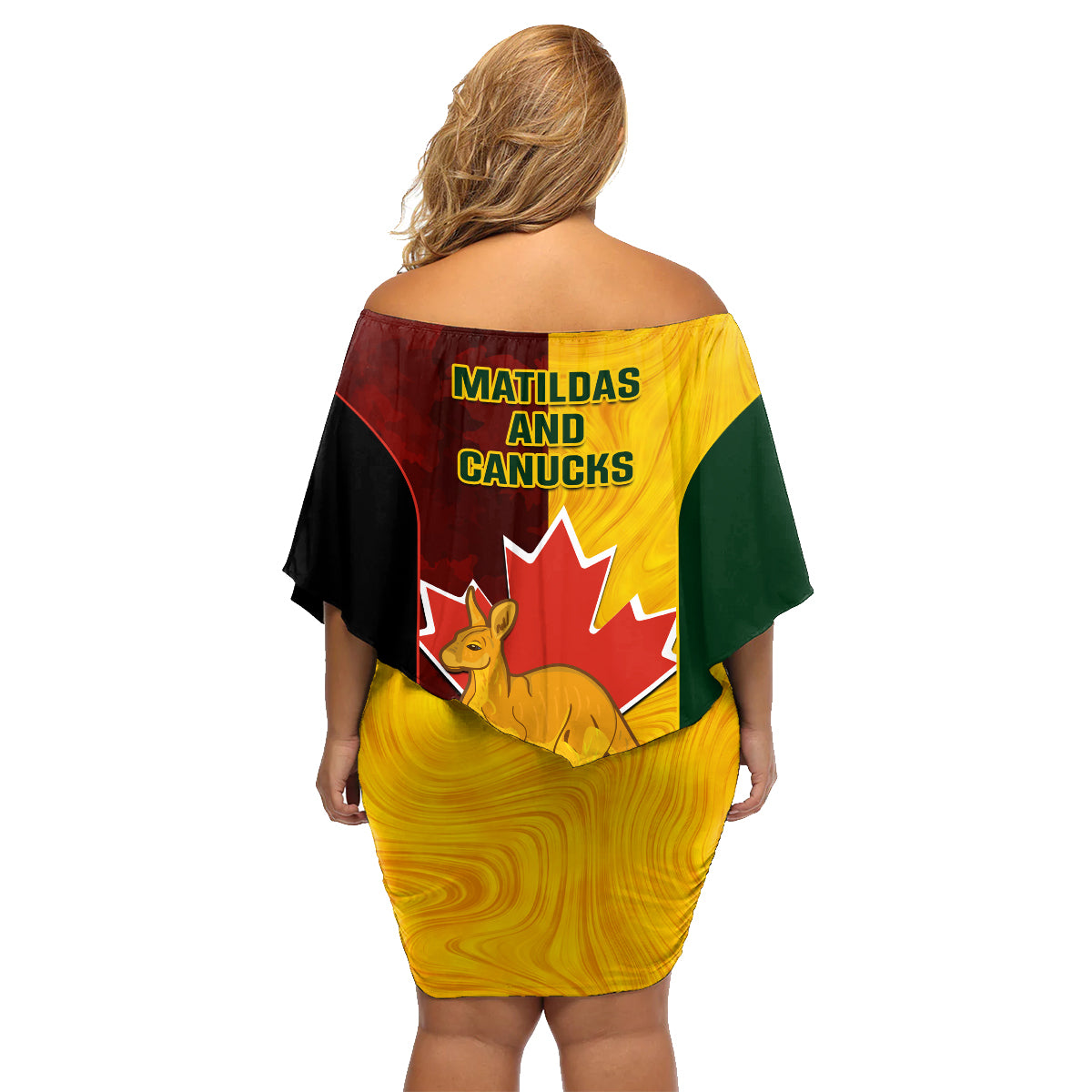 australia-and-canada-soccer-family-matching-off-shoulder-short-dress-and-hawaiian-shirt-matildas-combine-canucks-together