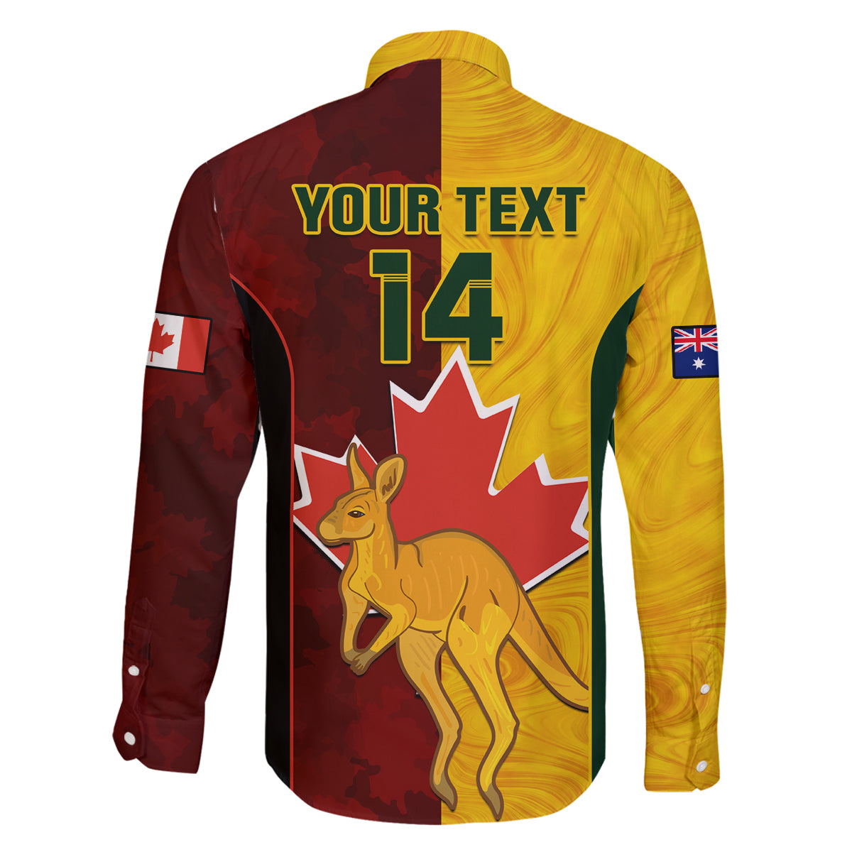 custom-australia-and-canada-soccer-family-matching-long-sleeve-bodycon-dress-and-hawaiian-shirt-matildas-combine-canucks-together