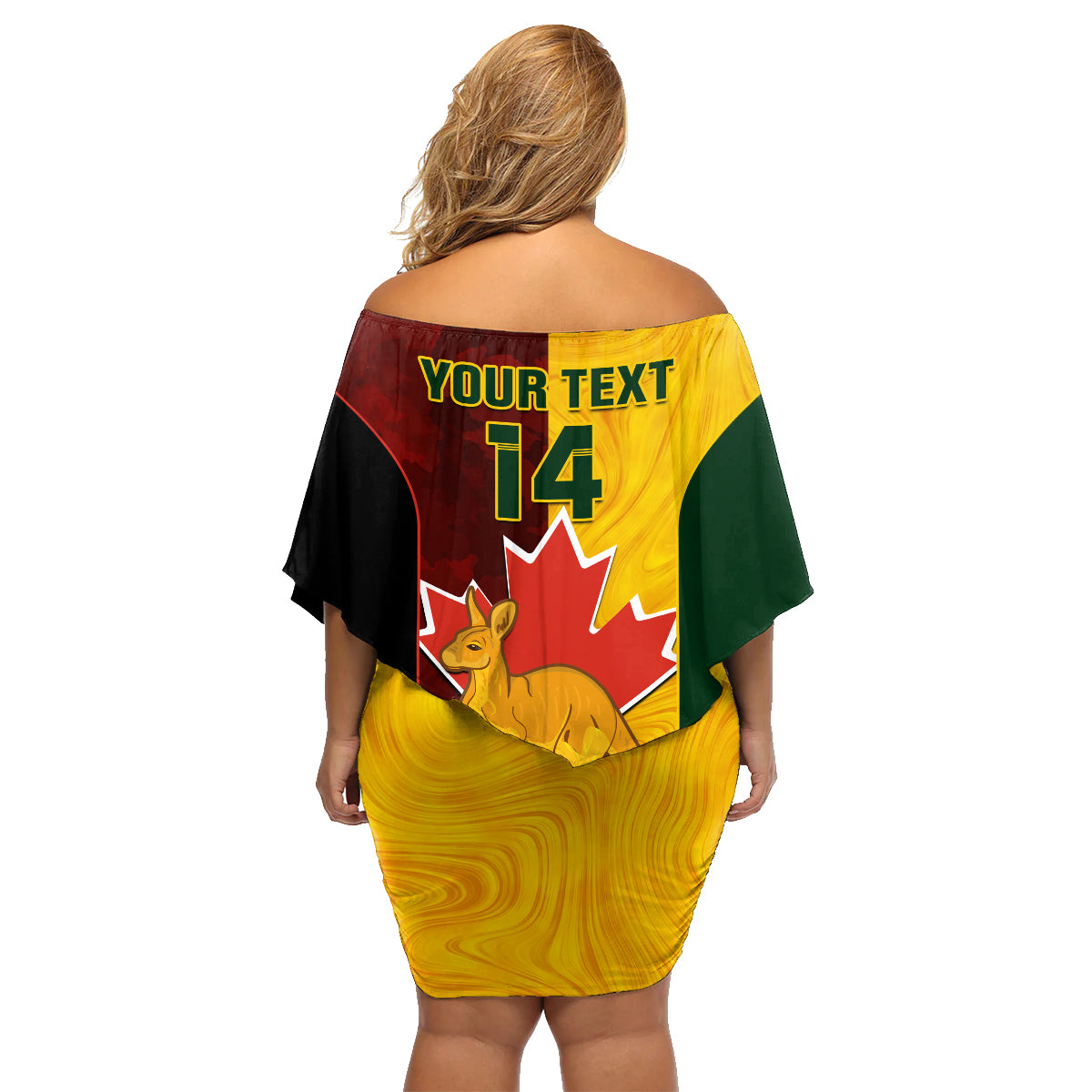 custom-australia-and-canada-soccer-family-matching-off-shoulder-short-dress-and-hawaiian-shirt-matildas-combine-canucks-together