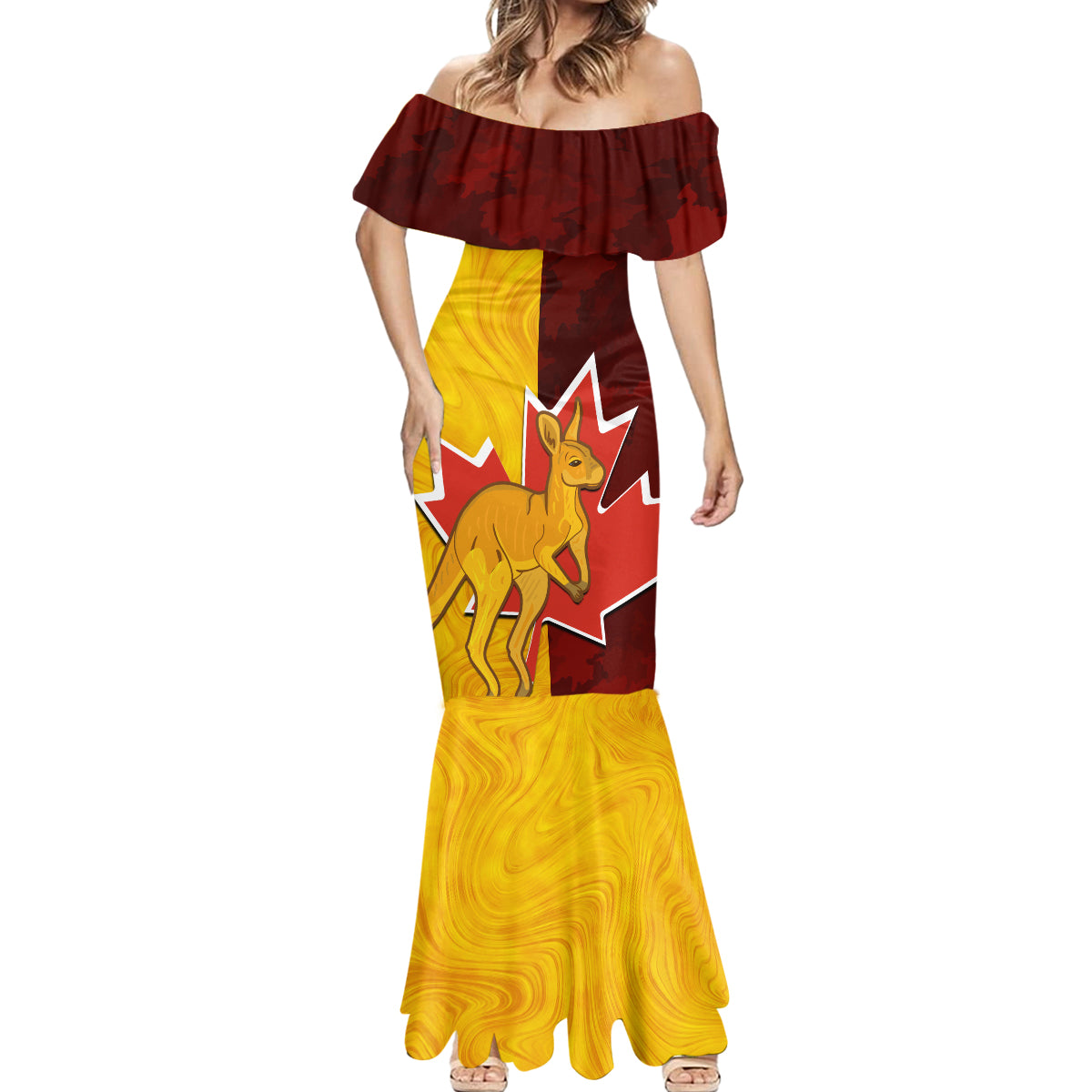 custom-australia-and-canada-soccer-mermaid-dress-matildas-combine-canucks-together