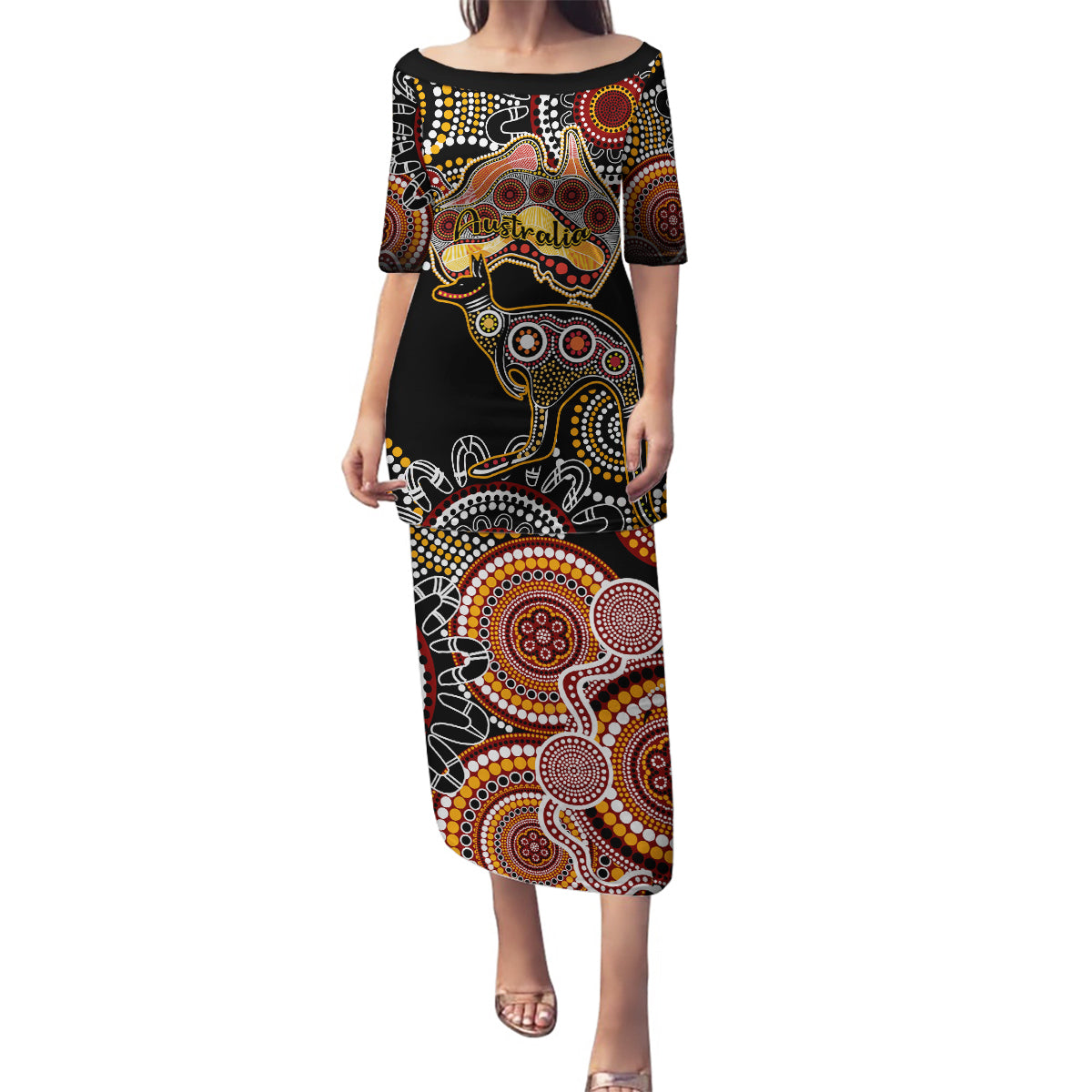 australia-aboriginal-family-matching-puletasi-dress-and-hawaiian-shirt-australian-map-with-kangaroo-indigenous-art