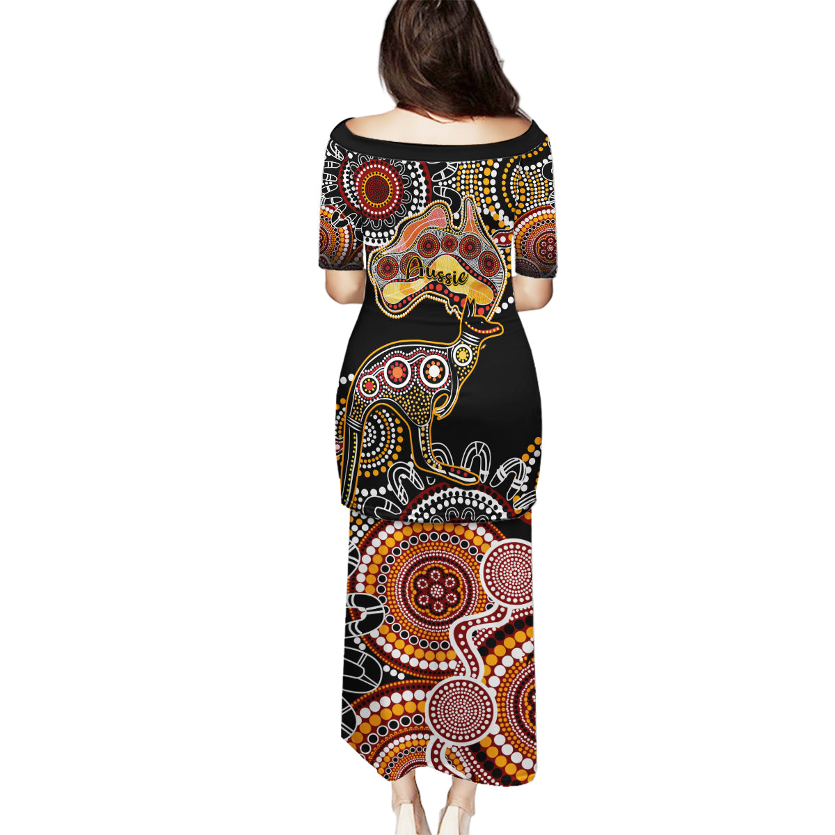 australia-aboriginal-family-matching-puletasi-dress-and-hawaiian-shirt-australian-map-with-kangaroo-indigenous-art