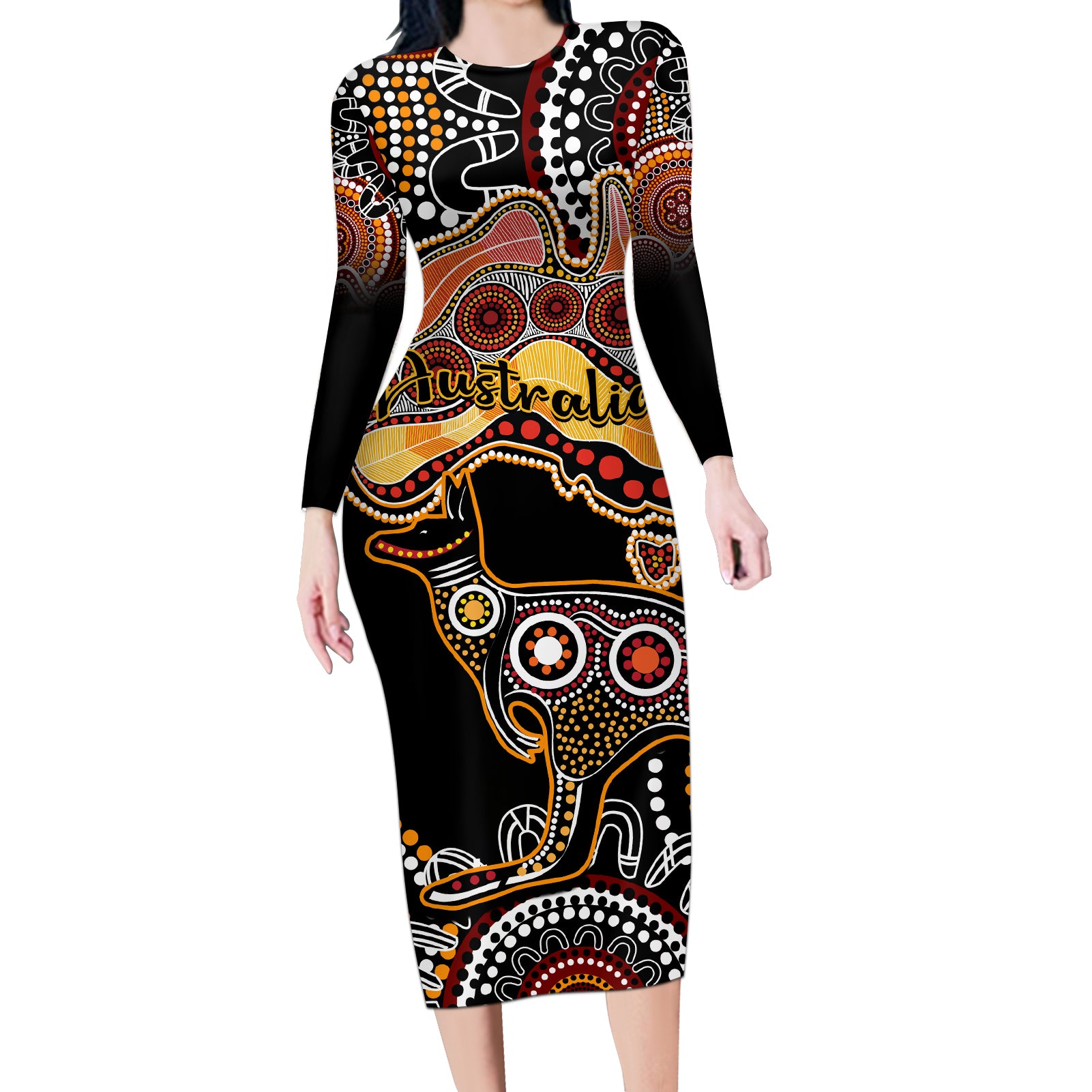 australia-aboriginal-long-sleeve-bodycon-dress-australian-map-with-kangaroo-indigenous-art