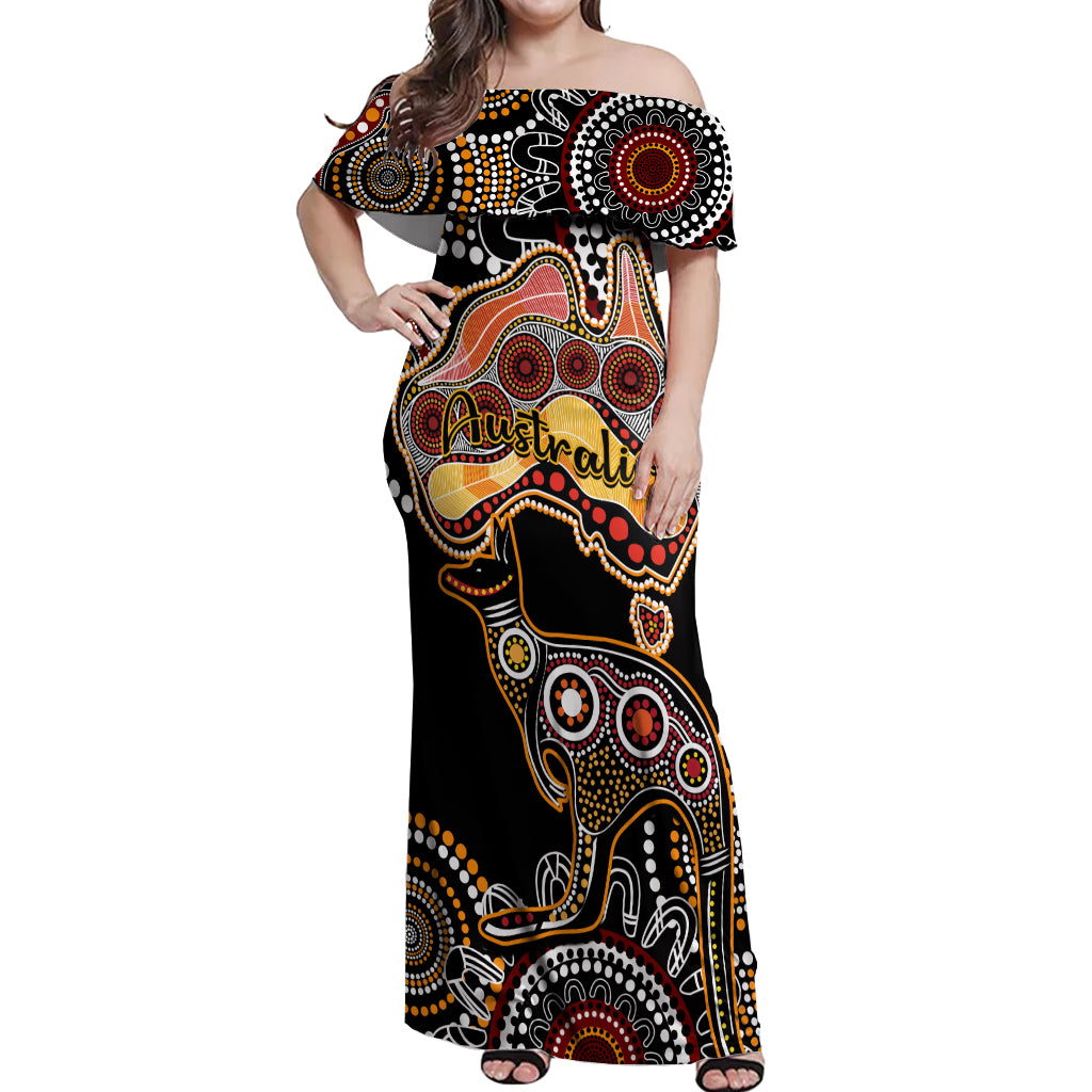 australia-aboriginal-off-shoulder-maxi-dress-australian-map-with-kangaroo-indigenous-art