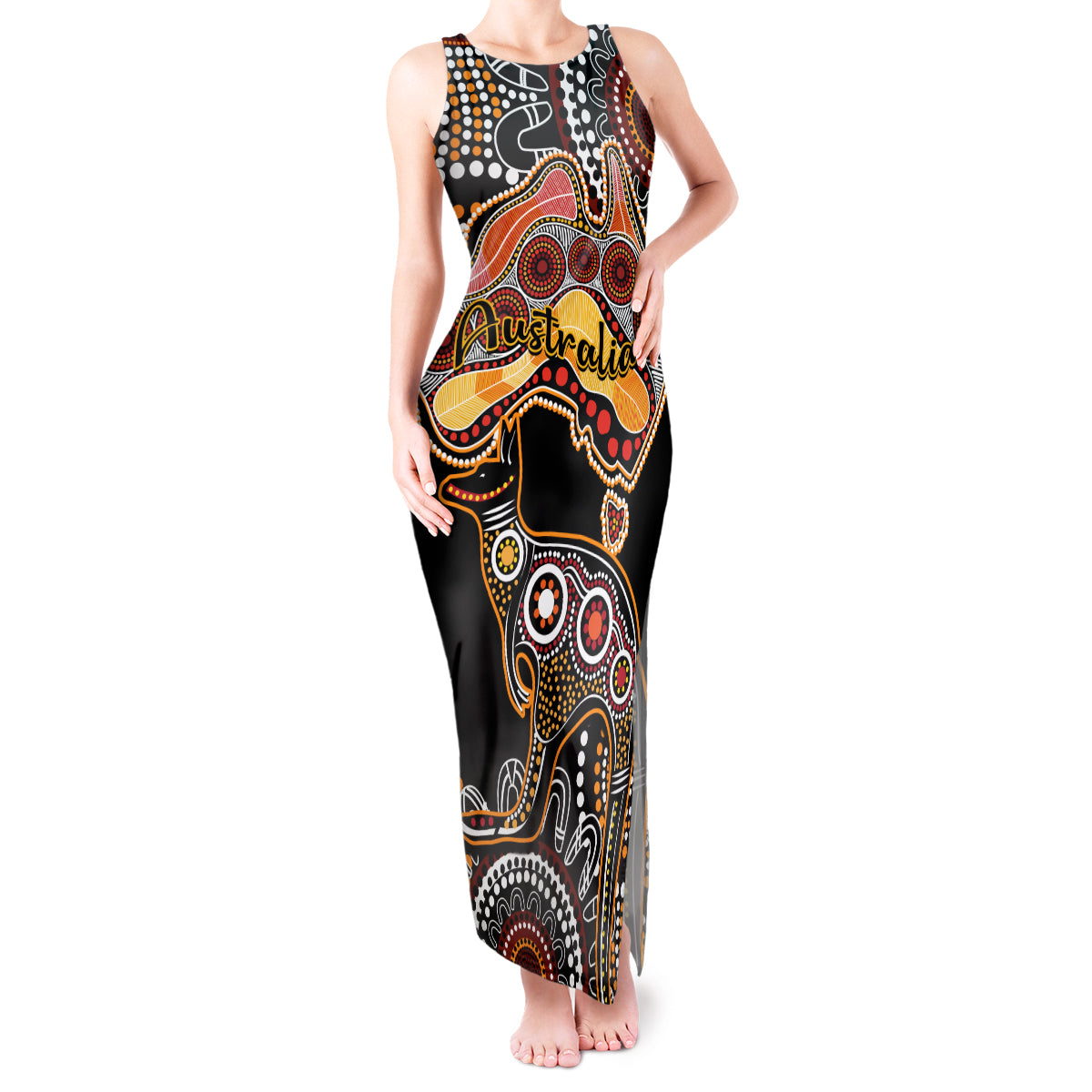 australia-aboriginal-tank-maxi-dress-australian-map-with-kangaroo-indigenous-art