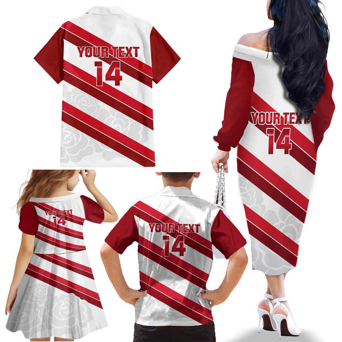 custom-england-rugby-family-matching-off-shoulder-long-sleeve-dress-and-hawaiian-shirt-2024-go-champions-red-rose-sporty-version