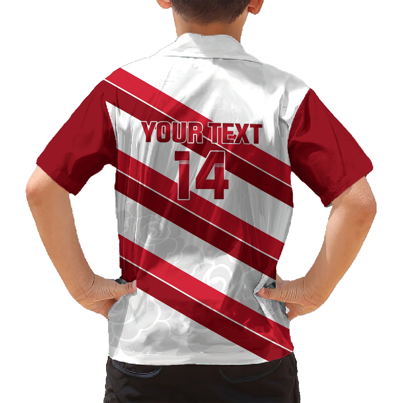 Custom England Rugby Hawaiian Shirt 2024 Go Champions Red Rose Sporty Version - Vibe Hoodie Shop