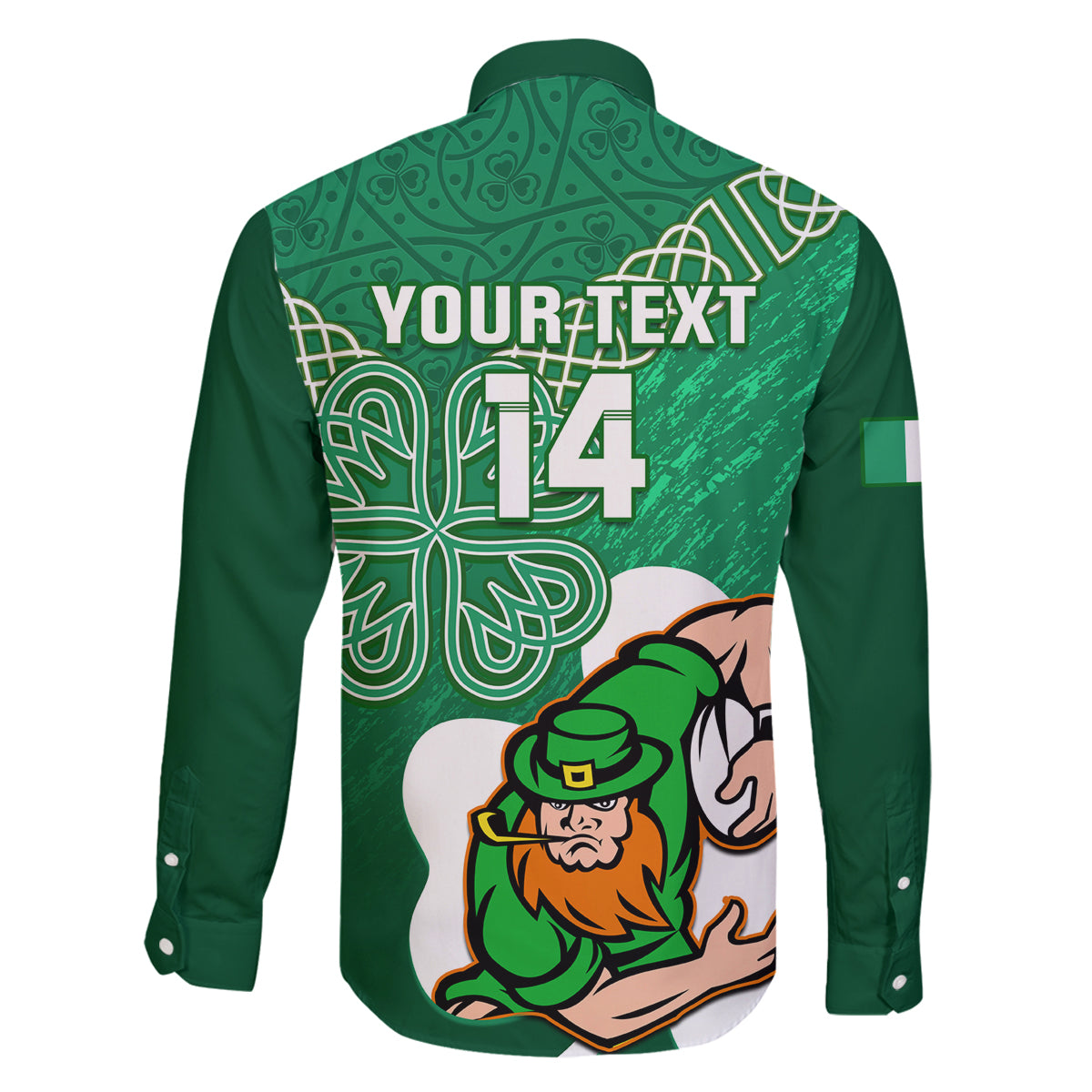 custom-ireland-rugby-family-matching-long-sleeve-bodycon-dress-and-hawaiian-shirt-2024-irish-shamrocks-with-celtic-pattern