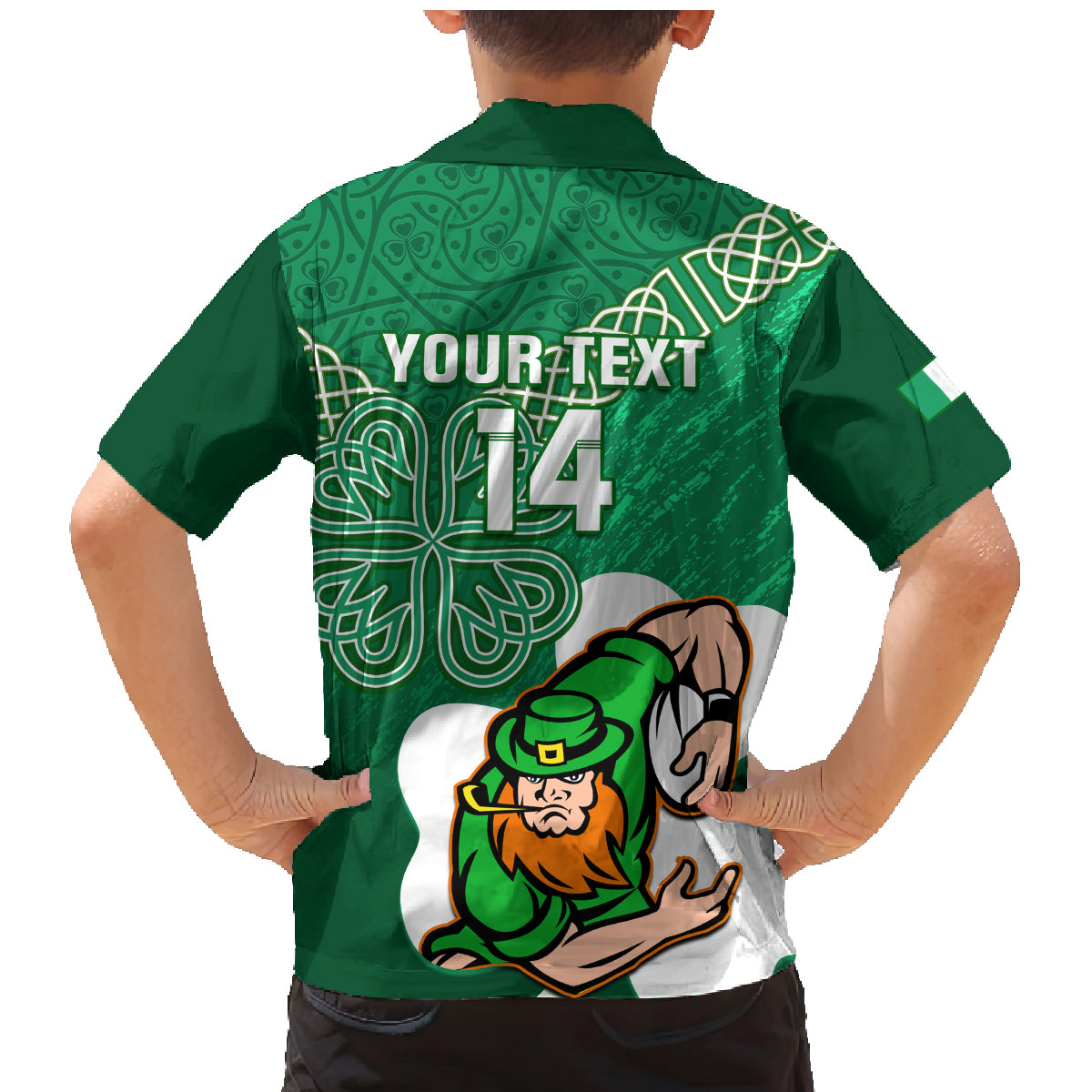 custom-ireland-rugby-family-matching-mermaid-dress-and-hawaiian-shirt-2024-irish-shamrocks-with-celtic-pattern