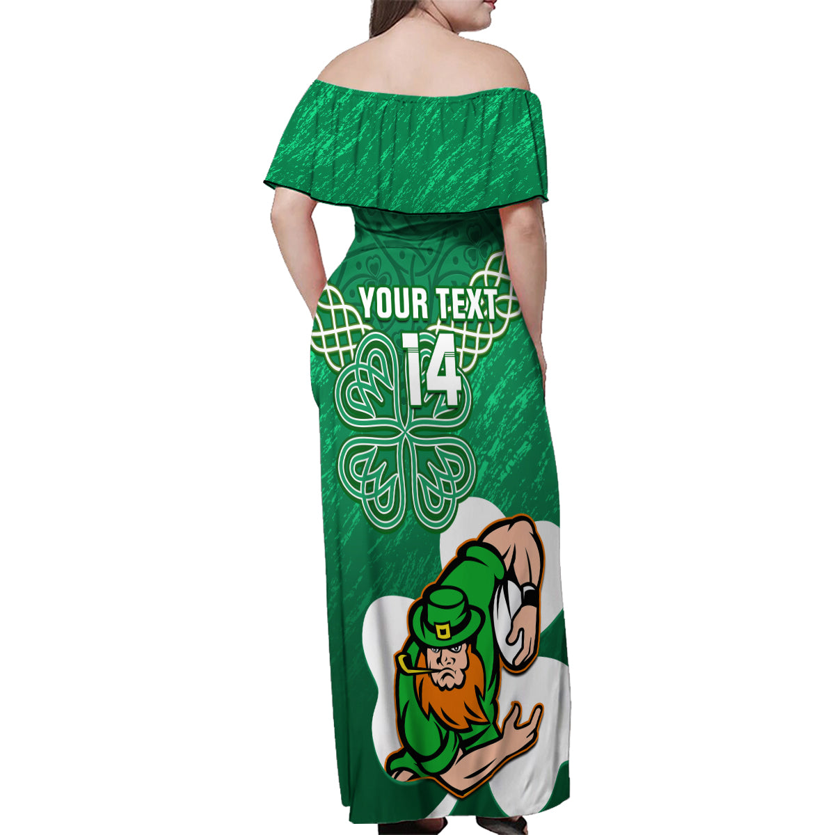 custom-ireland-rugby-family-matching-off-shoulder-maxi-dress-and-hawaiian-shirt-2024-irish-shamrocks-with-celtic-pattern