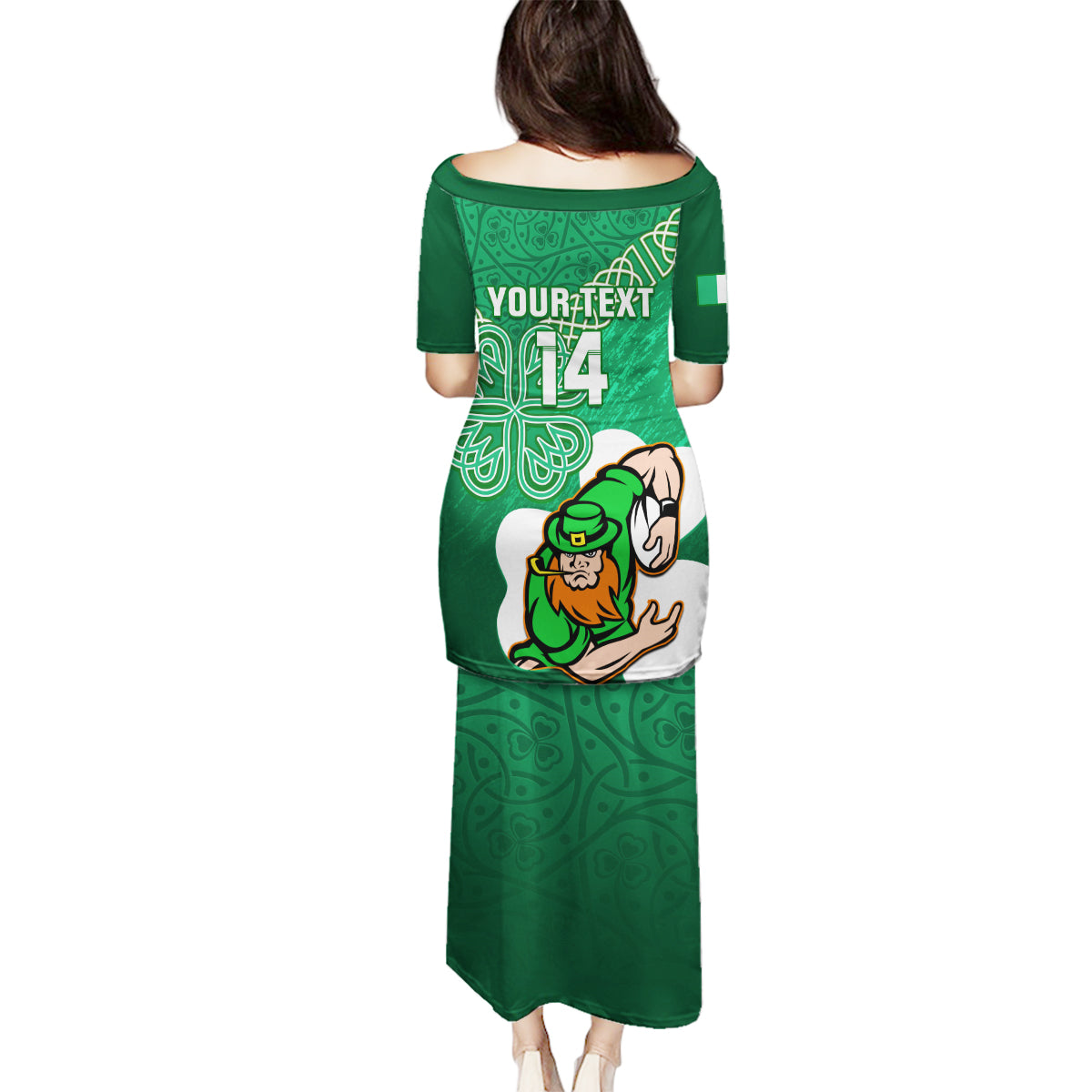 custom-ireland-rugby-family-matching-puletasi-and-hawaiian-shirt-2024-irish-shamrocks-with-celtic-pattern