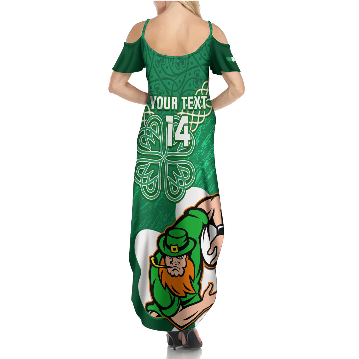 custom-ireland-rugby-family-matching-summer-maxi-dress-and-hawaiian-shirt-2024-irish-shamrocks-with-celtic-pattern