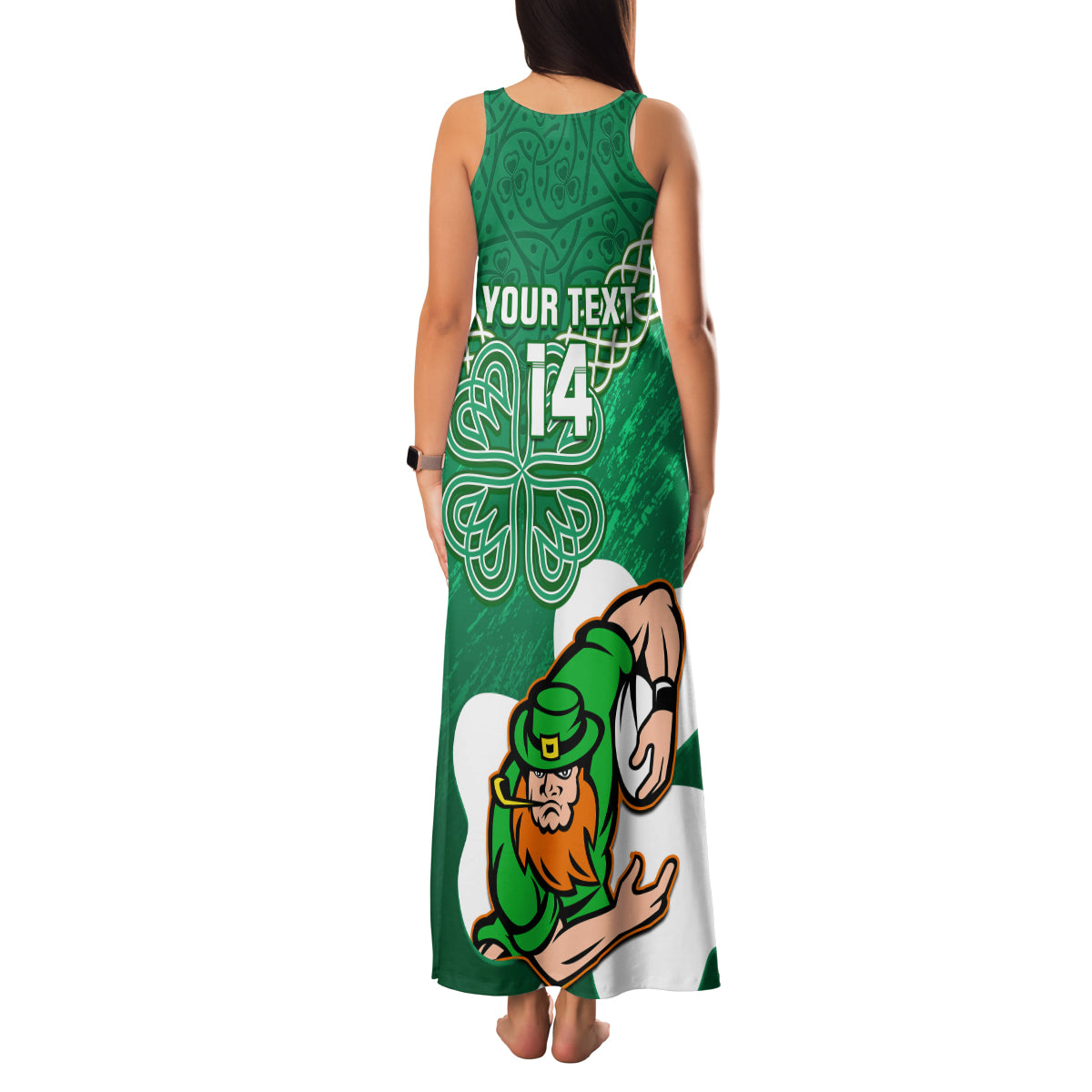 custom-ireland-rugby-family-matching-tank-maxi-dress-and-hawaiian-shirt-2024-irish-shamrocks-with-celtic-pattern