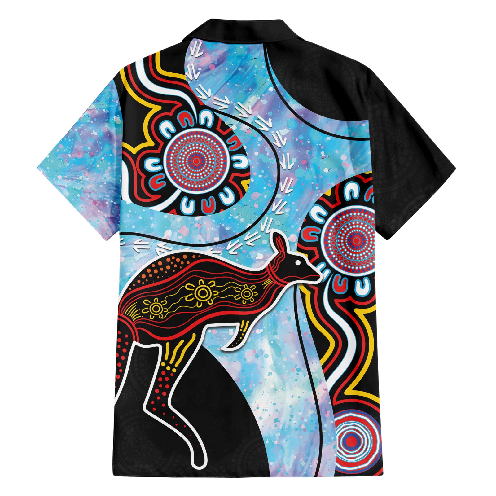 Australia Opal Hawaiian Shirt Aussie Kangaroo Aboriginal Art - Vibe Hoodie Shop