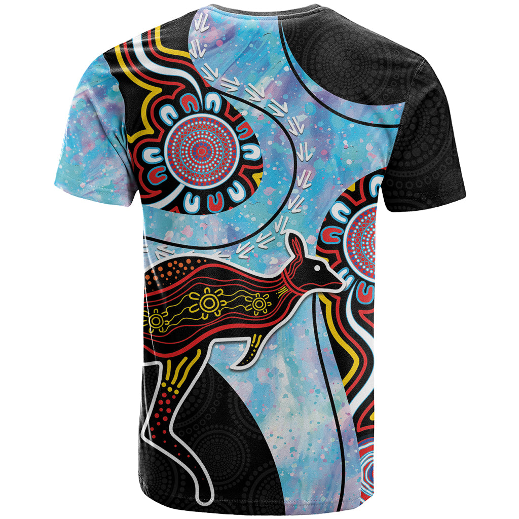 Australia Opal T Shirt Aussie Kangaroo Aboriginal Art - Vibe Hoodie Shop