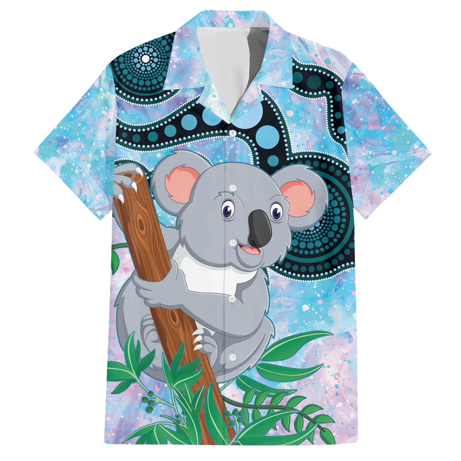 Australia Opal Koala Hawaiian Shirt Aussie Aboriginal Art - Vibe Hoodie Shop