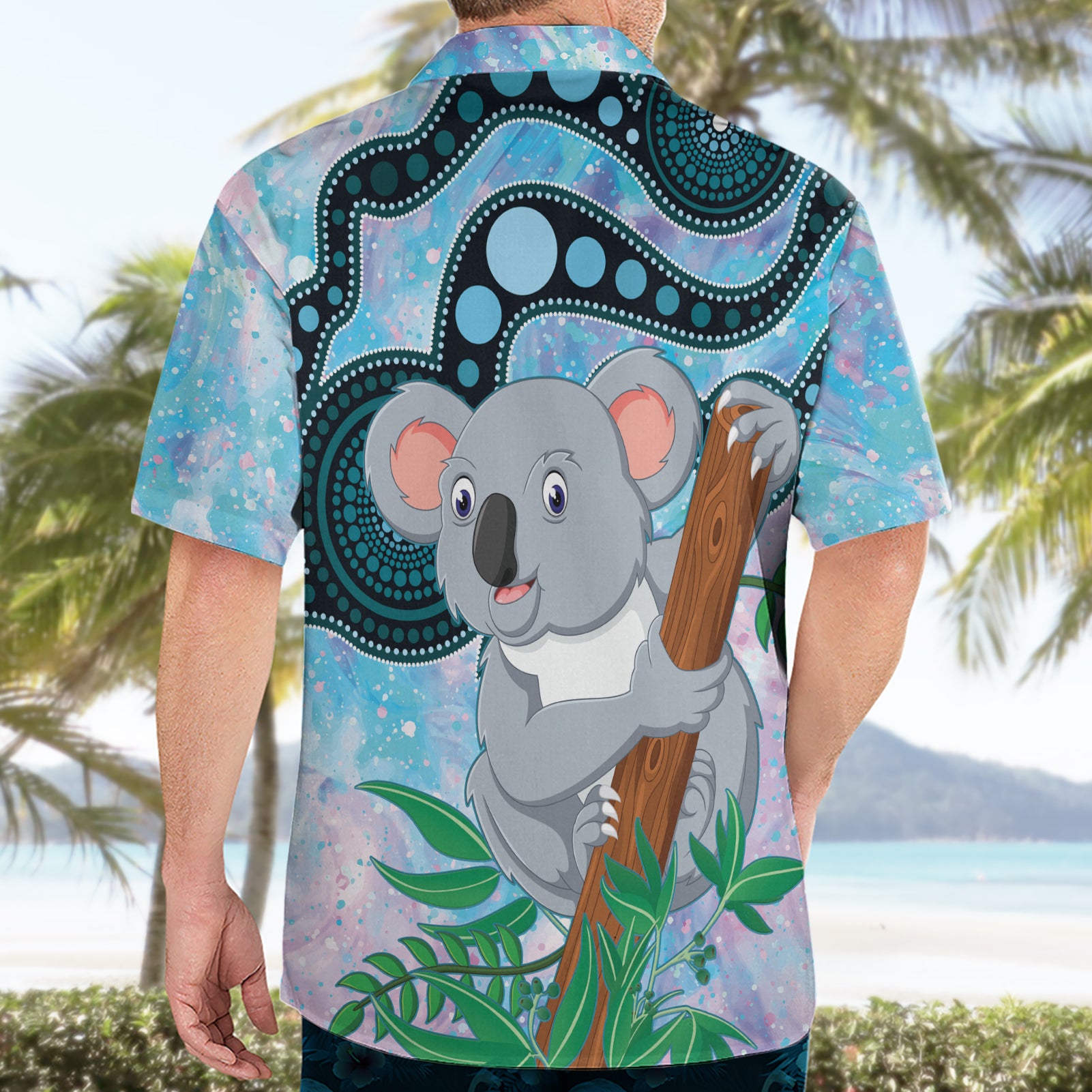 Australia Opal Koala Hawaiian Shirt Aussie Aboriginal Art - Vibe Hoodie Shop