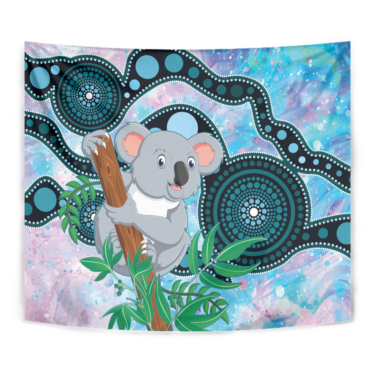 Australia Opal Koala Tapestry Aussie Aboriginal Art - Vibe Hoodie Shop