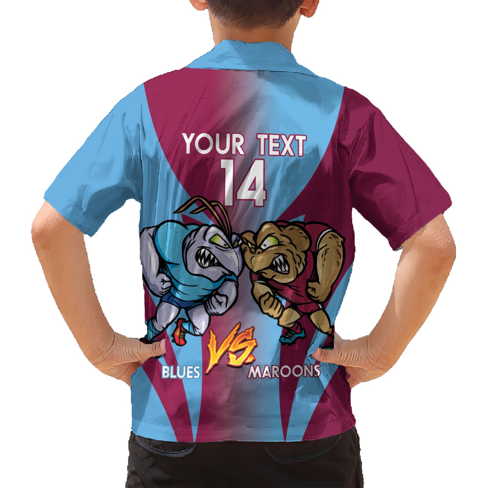 Custom NSW Blues And QLD Maroons Rugby Hawaiian Shirt 2024 Cockroaches Cane toads Together - Vibe Hoodie Shop
