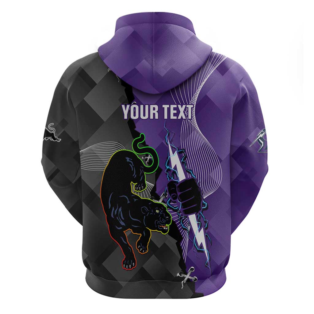Personalised Storm And Panthers Rugby 2024 Hoodie Go Champions Grand Final Dynamic Style - Vibe Hoodie Shop