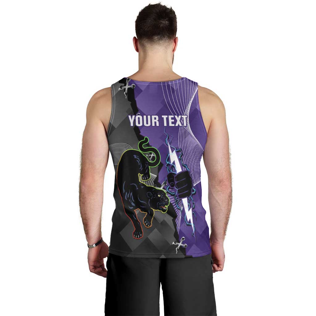 Personalised Storm And Panthers Rugby 2024 Men Tank Top Go Champions Grand Final Dynamic Style - Vibe Hoodie Shop