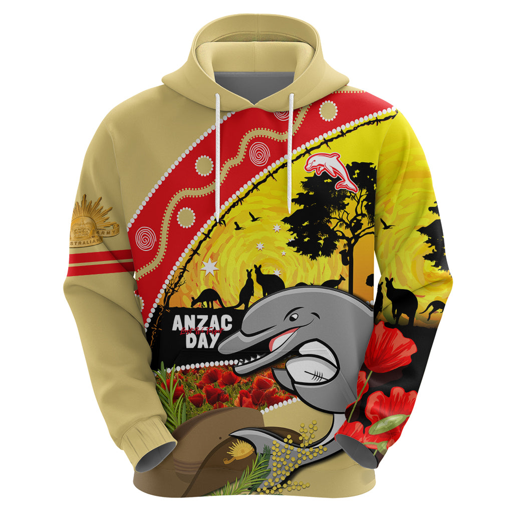 Dolphins ANZAC Day Hoodie Rosemary Starring Night Style - Vibe Hoodie Shop