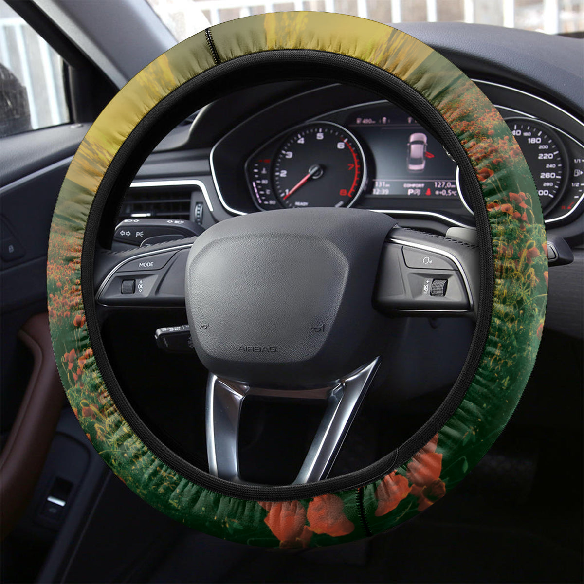Australia Wallabies Rugby ANZAC Day Steering Wheel Cover 2024 Lest We Forget