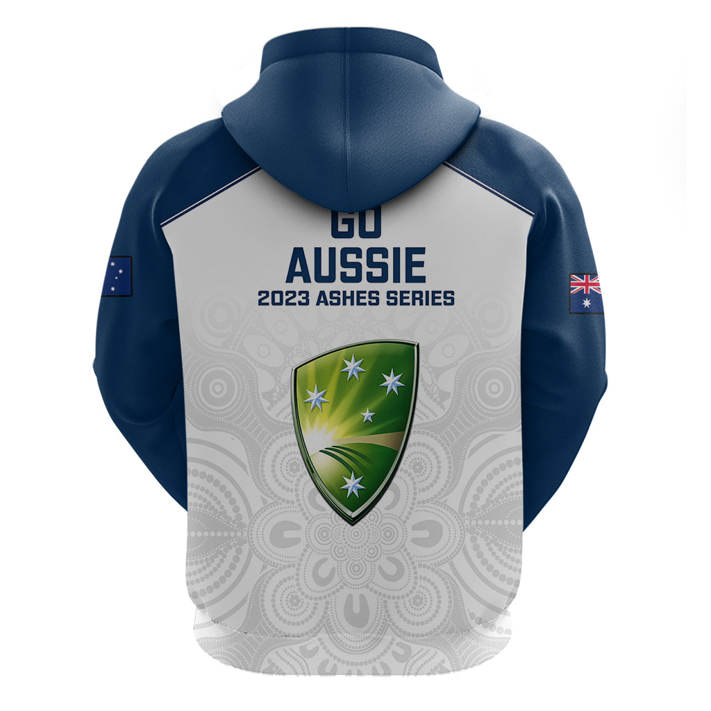 Australia Cricket Hoodie 2023 Ashes Go Aussie Indigenous Art - Vibe Hoodie Shop