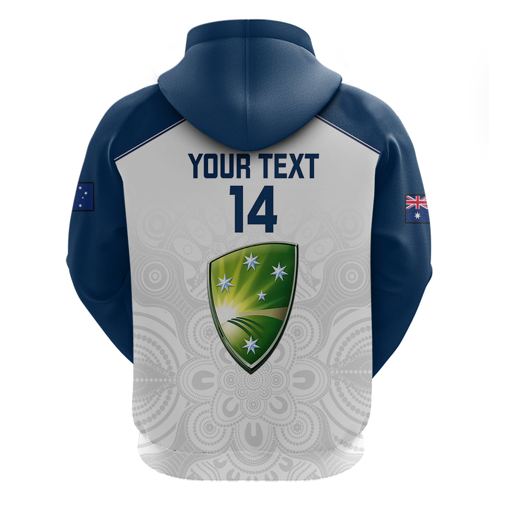Personalised Australia Cricket Hoodie 2023 Ashes Go Aussie Indigenous Art - Vibe Hoodie Shop