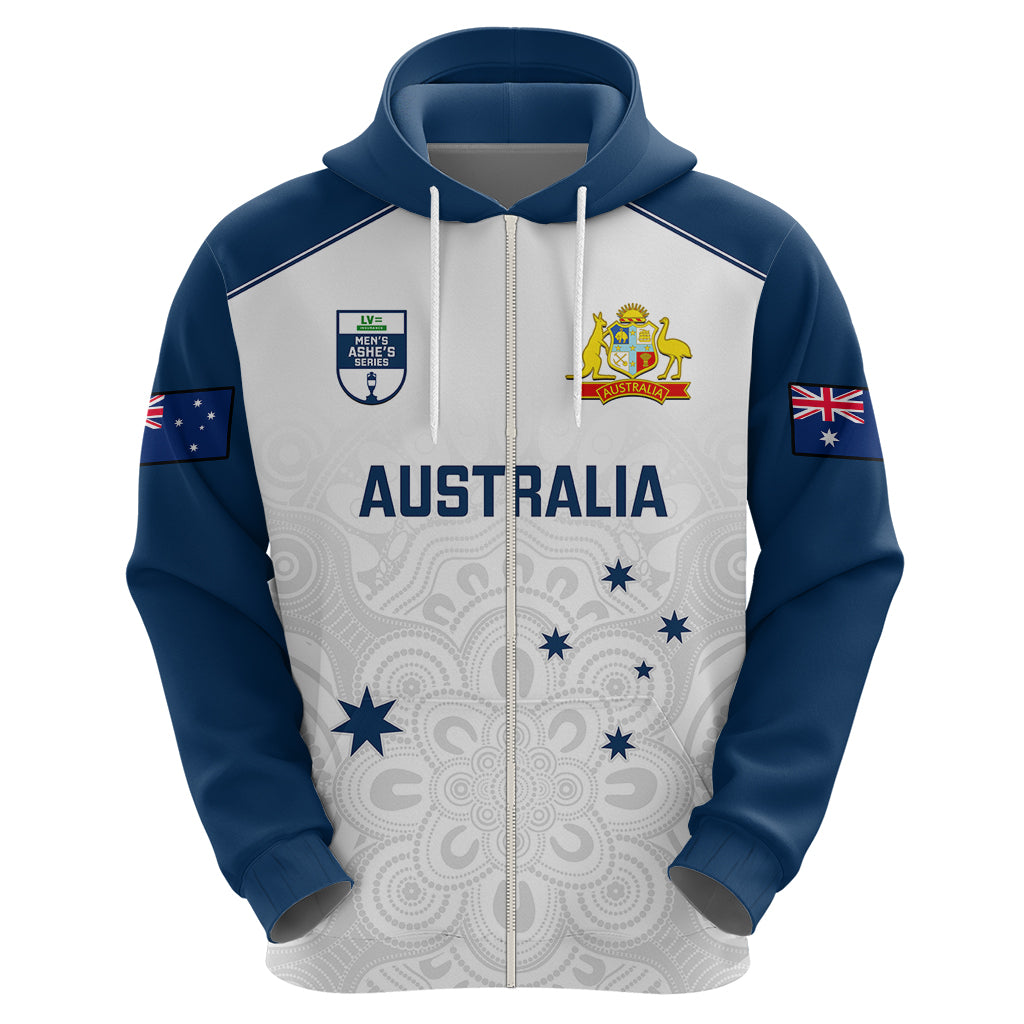 Personalised Australia Cricket Hoodie 2023 Ashes Go Aussie Indigenous Art - Vibe Hoodie Shop