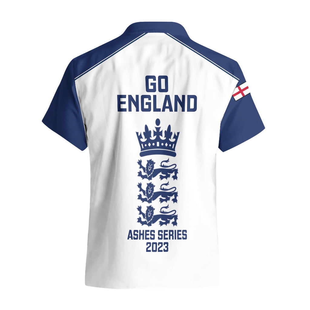 England Cricket Hawaiian Shirt 2023 Ashes Sporty Version - Vibe Hoodie Shop