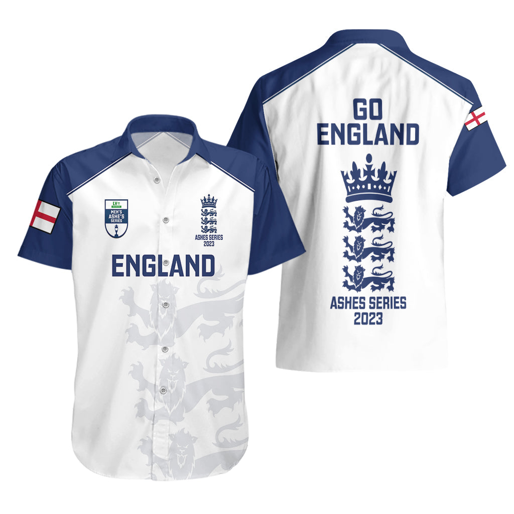 England Cricket Hawaiian Shirt 2023 Ashes Sporty Version - Vibe Hoodie Shop