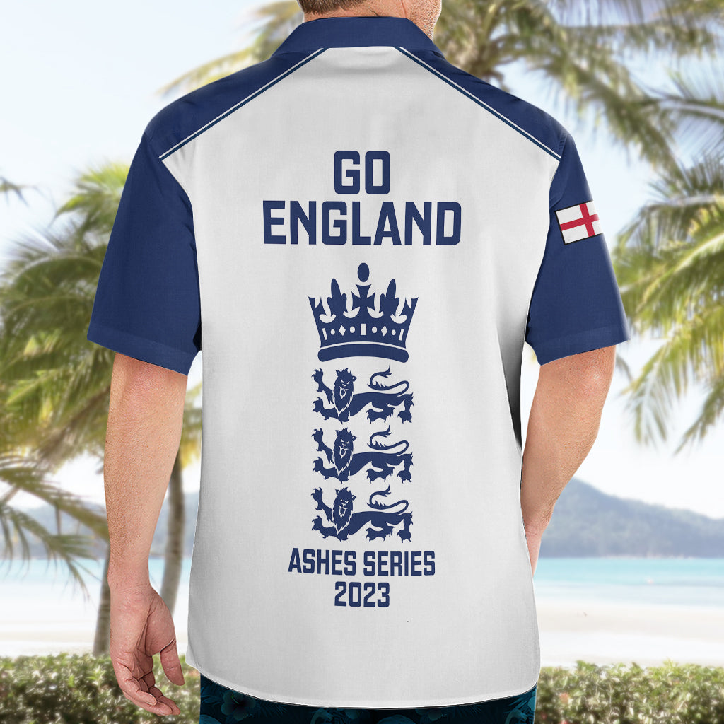 England Cricket Hawaiian Shirt 2023 Ashes Sporty Version - Vibe Hoodie Shop