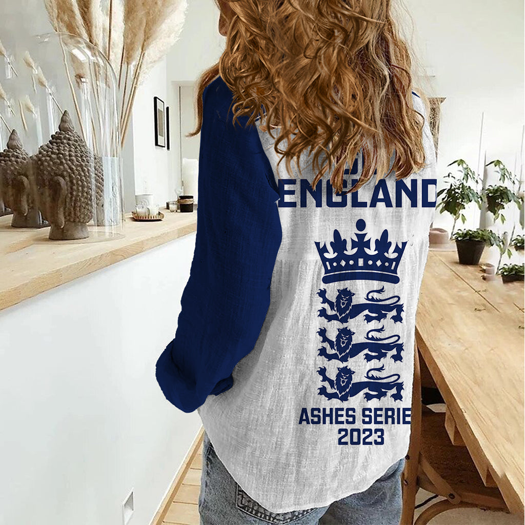 England Cricket Women Casual Shirt 2023 Ashes Sporty Version - Vibe Hoodie Shop