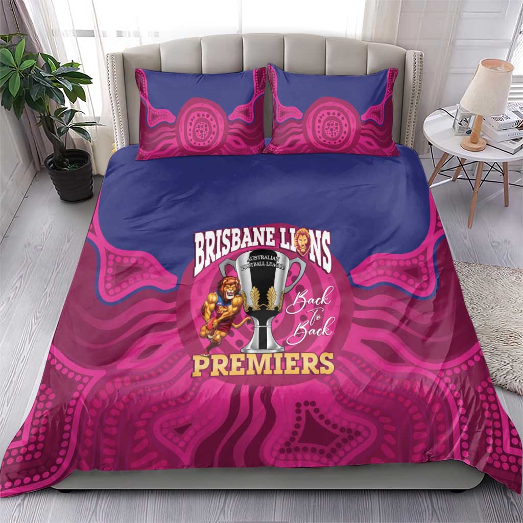 AFL Lions Football Bedding Set Brisbane Premiers Back To Back Proud - Vibe Hoodie