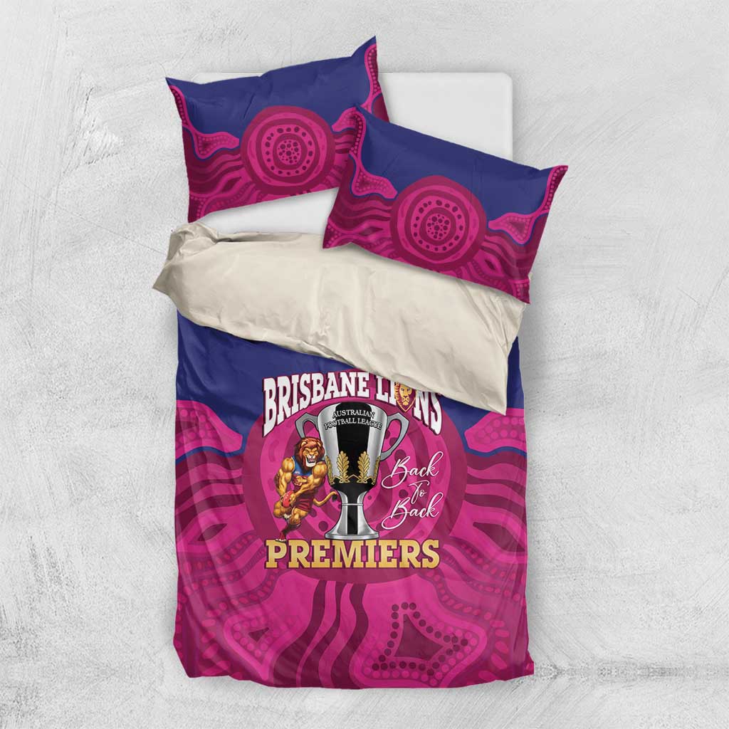 AFL Lions Football Bedding Set Brisbane Premiers Back To Back Proud - Vibe Hoodie