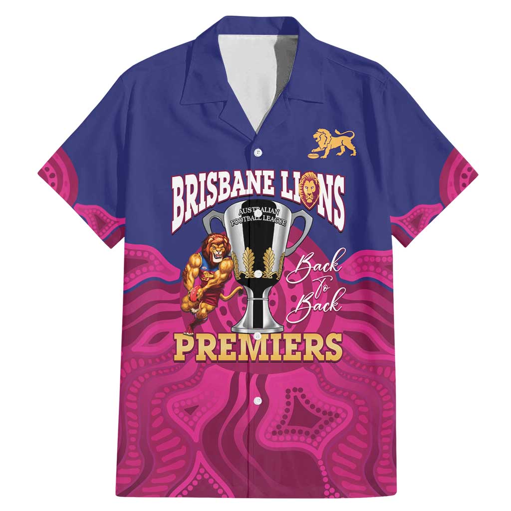 AFL Lions Football Custom Family Matching Mermaid Dress and Hawaiian Shirt Brisbane Premiers Back To Back Proud - Vibe Hoodie