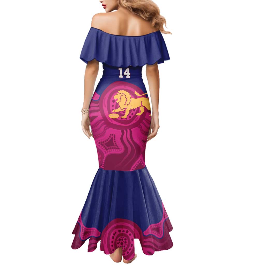 AFL Lions Football Custom Family Matching Mermaid Dress and Hawaiian Shirt Brisbane Premiers Back To Back Proud - Vibe Hoodie