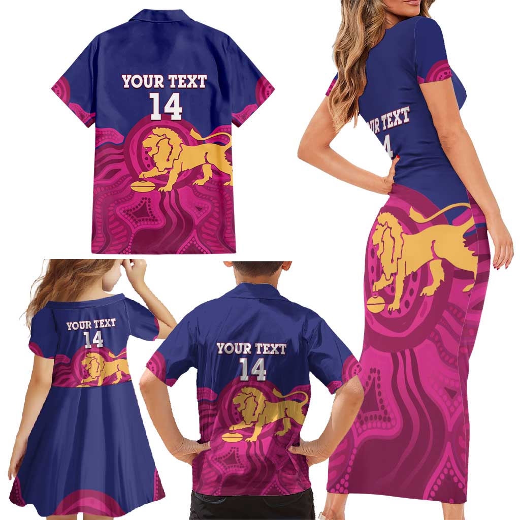 AFL Lions Football Custom Family Matching Short Sleeve Bodycon Dress and Hawaiian Shirt Brisbane Premiers Back To Back Proud - Vibe Hoodie