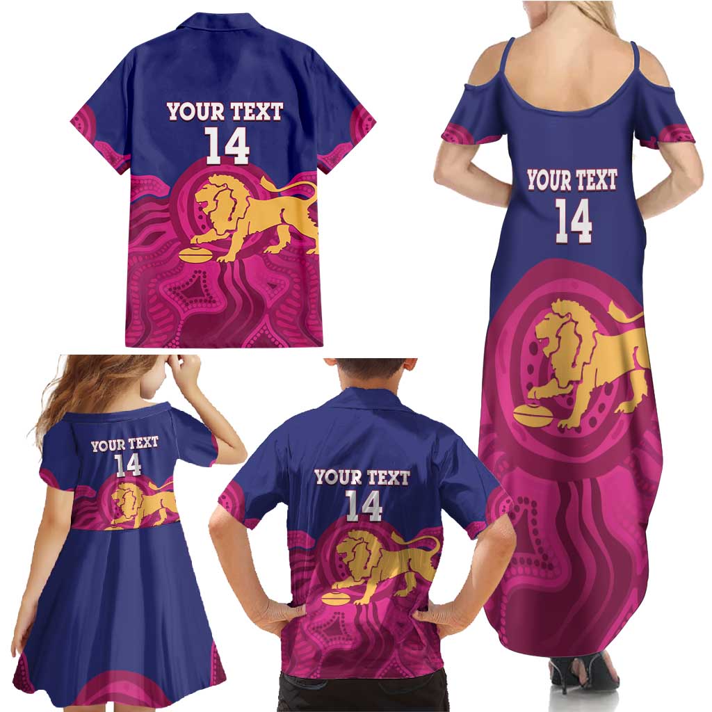 AFL Lions Football Custom Family Matching Summer Maxi Dress and Hawaiian Shirt Brisbane Premiers Back To Back Proud - Vibe Hoodie