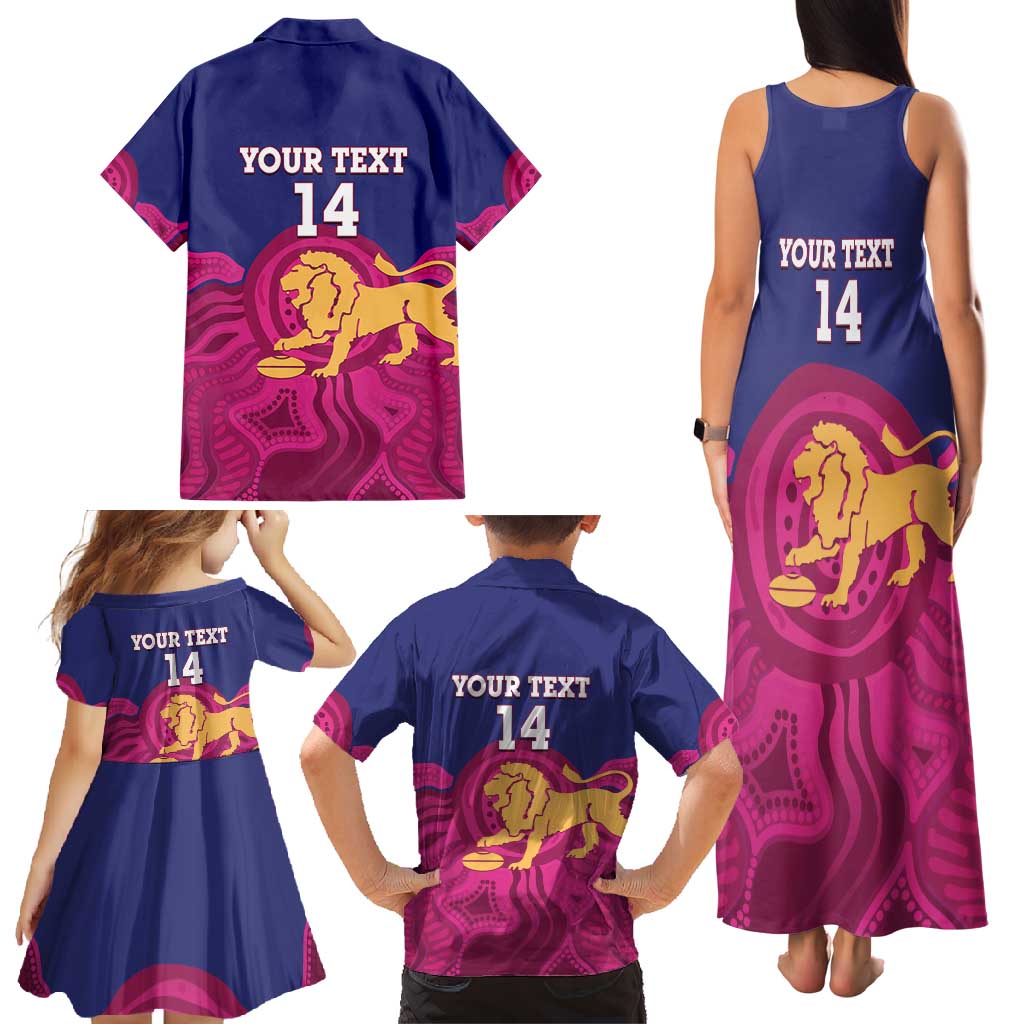 AFL Lions Football Custom Family Matching Tank Maxi Dress and Hawaiian Shirt Brisbane Premiers Back To Back Proud - Vibe Hoodie