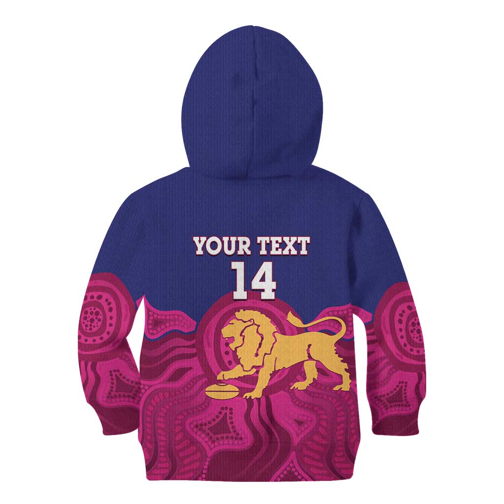 AFL Lions Football Custom Kid Hoodie Brisbane Premiers Back To Back Proud - Vibe Hoodie